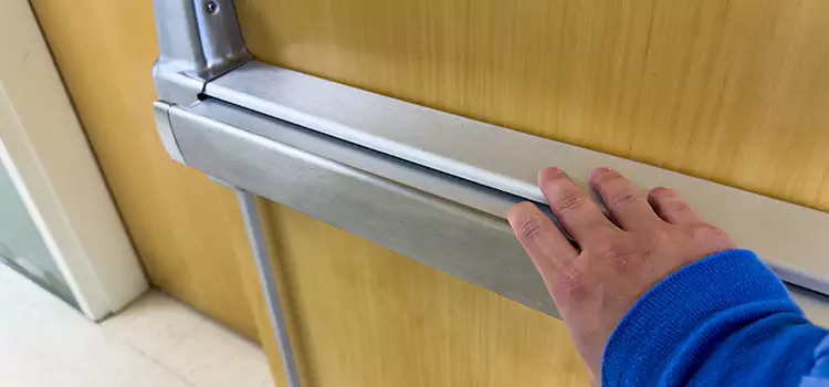Installing a Push Bar on a Door Mountain View